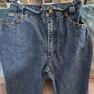 Escada Vintage Jeans with Gold Accents